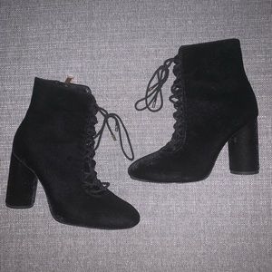 Zara lace up booties